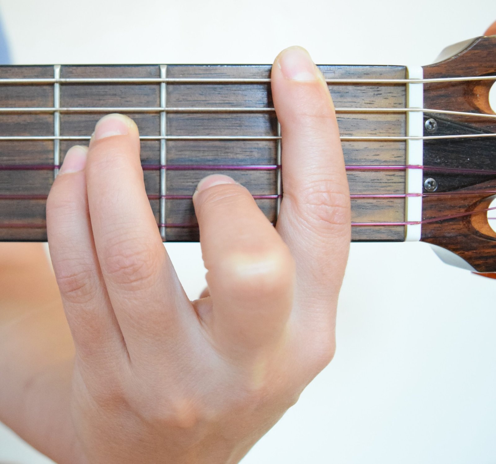 B flat minor barre chord using the A minor shape