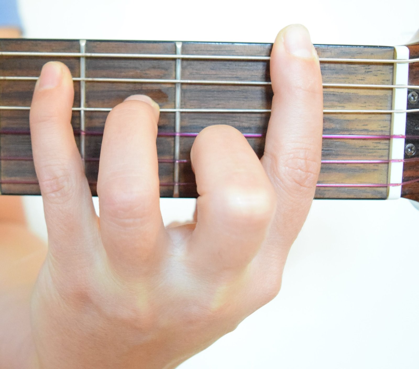 D flat major barre chord using the C major shape