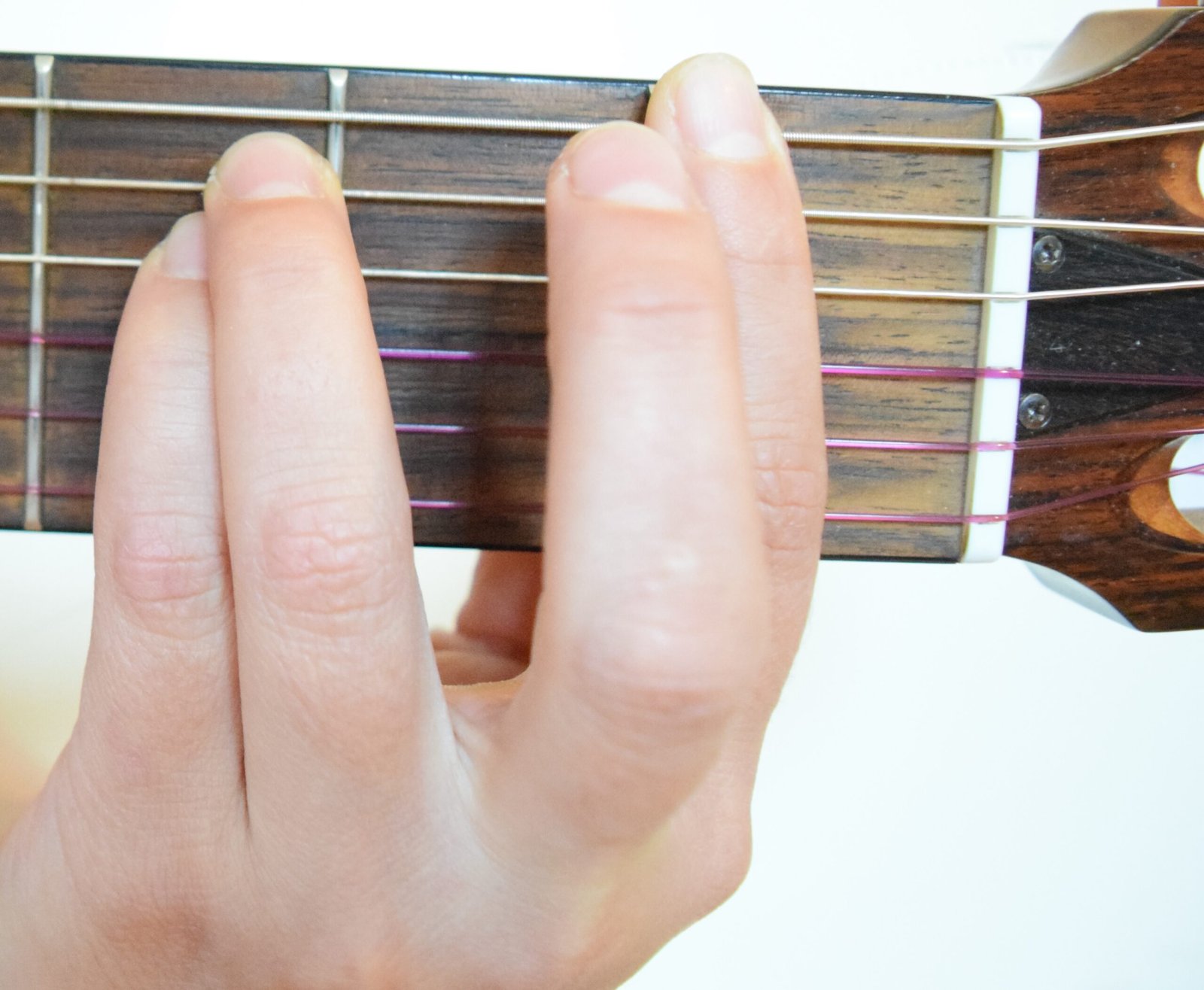 F minor barre chord using the E minor shape