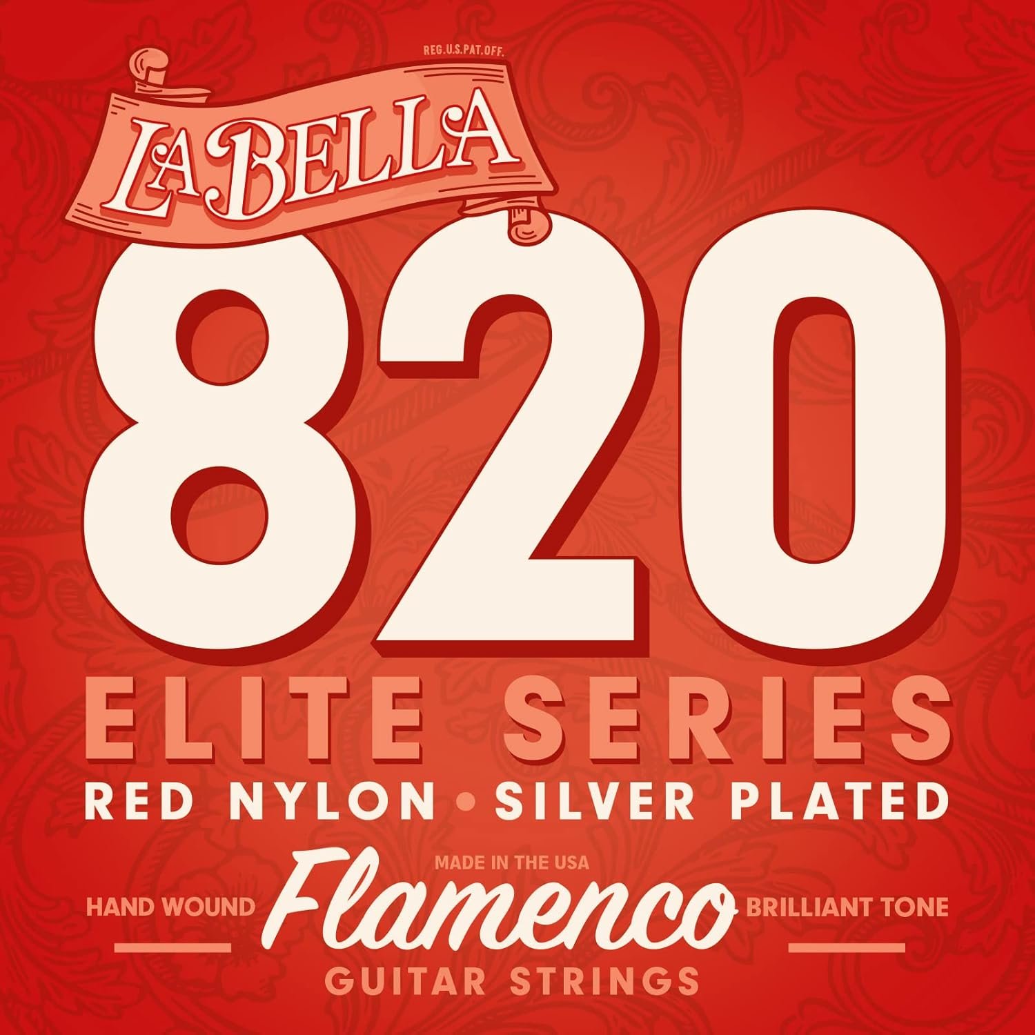 La Bella 820 Elite Series Red Nylon Flamenco Guitar Strings