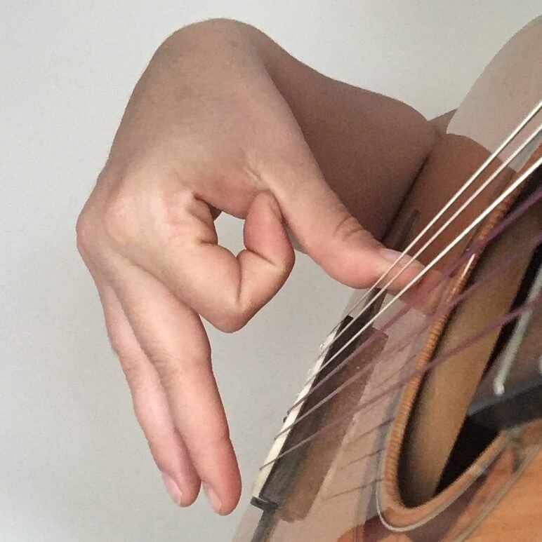 Flamenco guitar right-hand technique demonstration