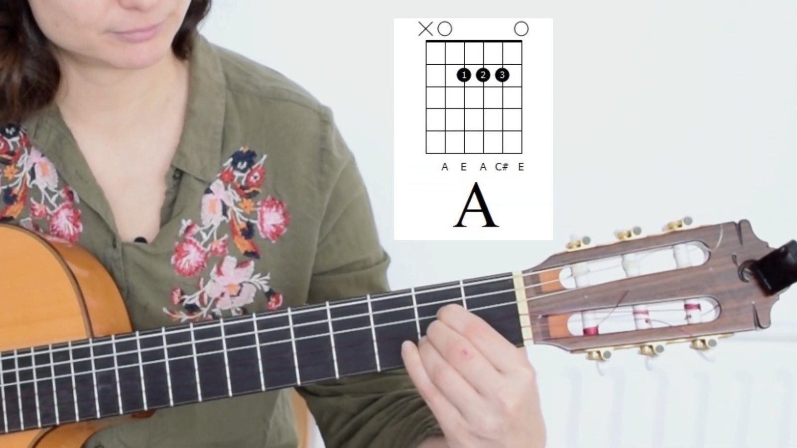 Major and minor chord lesson from the course