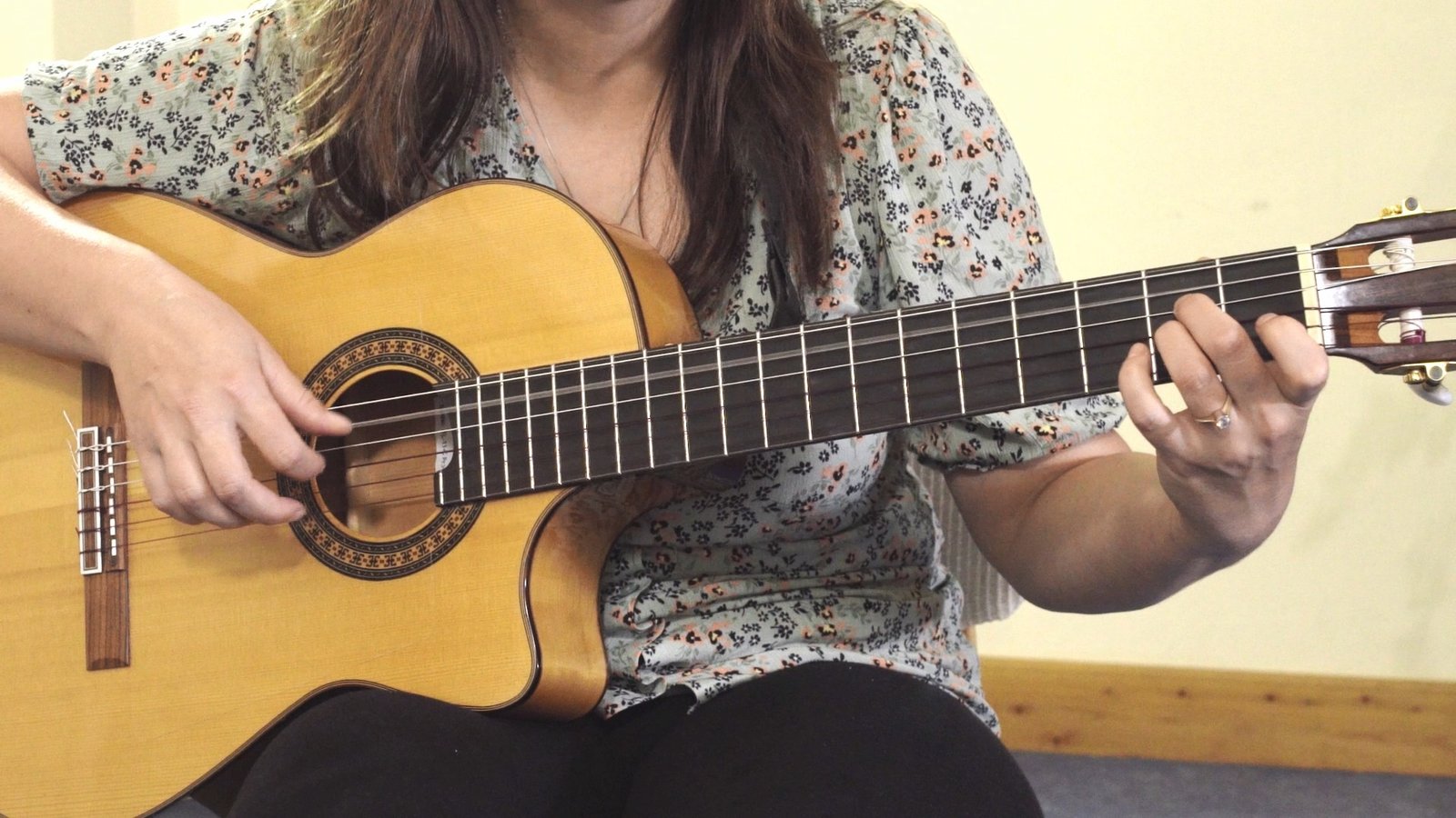 Guitar technique lesson focused on tone and expression